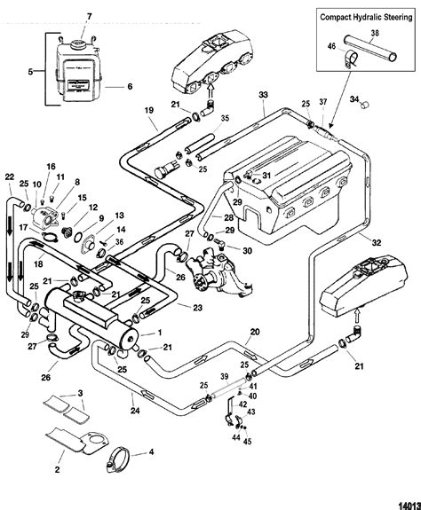 mercruiser sterndrive gas engines oem parts diagram  cooling system fresh water components