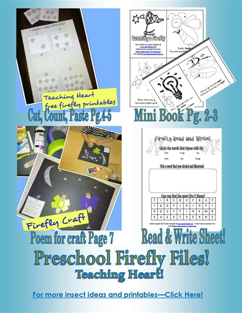 firefly ideas  printables teaching heart blog