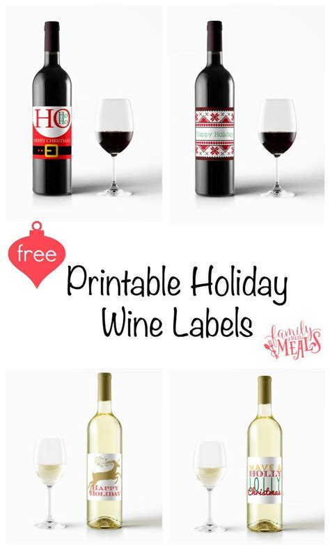 printable holiday wine labels holiday wine label holiday wine