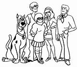Doo Scooby Coloring Pages Van Template Colorear Mystery sketch template