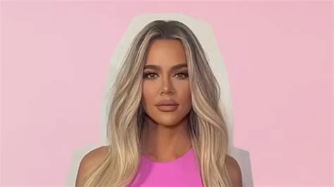 khloe kardashian shows off long legs and slim waist in pink jeans