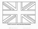 Coloring Flag Pages England British London Flags Template Union Jack Worksheet Britain Printable Colouring Education Note English Colors Worksheets Passport sketch template