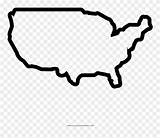 Outline United States America Map Country Clipart Pinclipart Coloring Clip sketch template