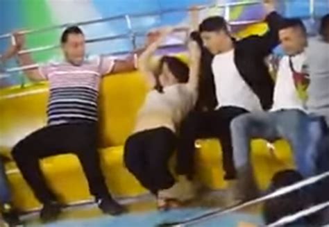 this woman s trousers came off on a fairground ride and she was fully
