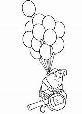 Pages Coloring Disney Russell Balloon House Drawing Flying Pixar Baloons Outline Printable Colouring Color Kids Balloons Getdrawings Print Drawings Netart sketch template