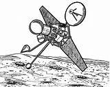 Satellite Observation Space Travel Coloring Pages sketch template