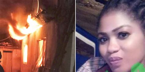 Video Disgruntled Lady Allegedly Sets House And Siblings Ablaze Over