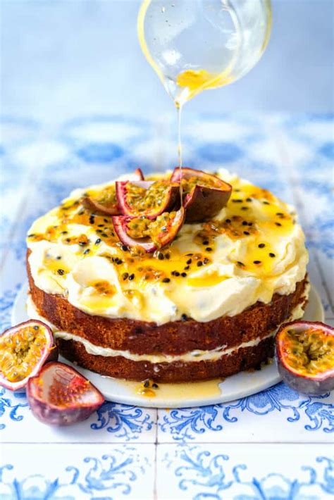 Easy Passion Fruit Cake Supergolden Bakes