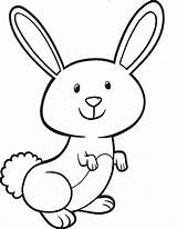 Coloring Pages Bunny Rabbit Easter Clipart sketch template