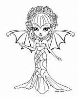 Jade Coloriage Jadedragonne Dragonne Lineart Pullip Lolita Dragonnes Blank Digi sketch template