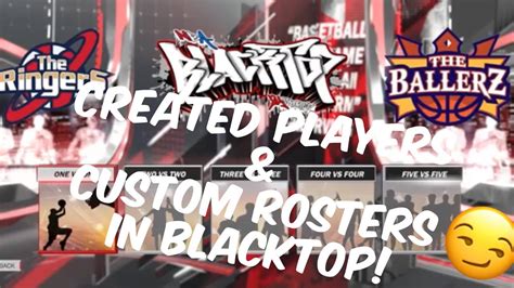 Nba 2k18 • How To Put Custom Rosters Created Players On Blacktop Youtube