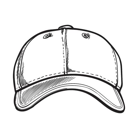 baseball hat coloring pages