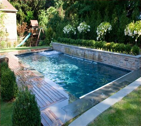 small inground pools  small yards home design ideas