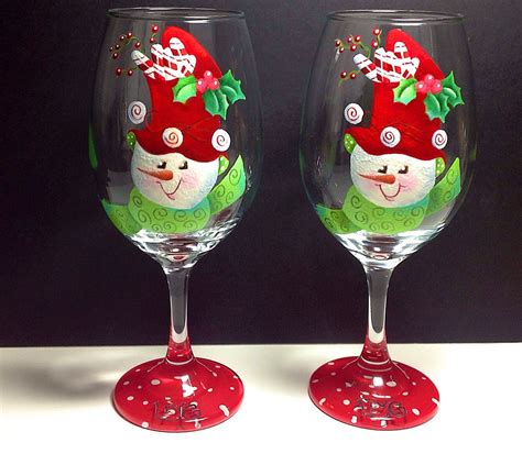 Snowmen Who Doesn T Love Them Live Is The Word On This Wine Glass