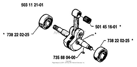 Husqvarna 50 1989 01 Parts Diagram For Crankshaft Assembly