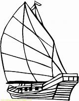 Kapal Vela Barcos Mewarnai Boat Barca Barche Coloring4free Paud sketch template