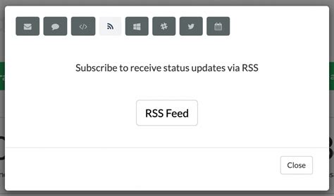 rss feed statusio knowledge base