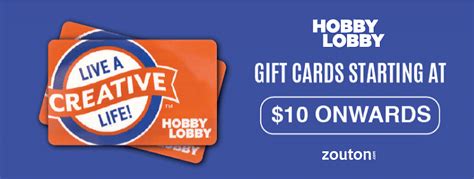 hobby lobby gift card coupon july   gift cards  discount