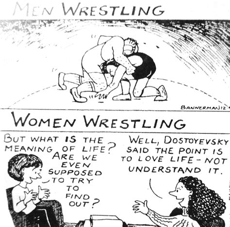 cartoon wrestling men  women antarctica journal