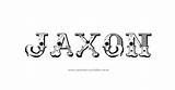 Jaxon Name Tattoo Joaoleitao Letters Coloring Graffiti Designs Pages sketch template
