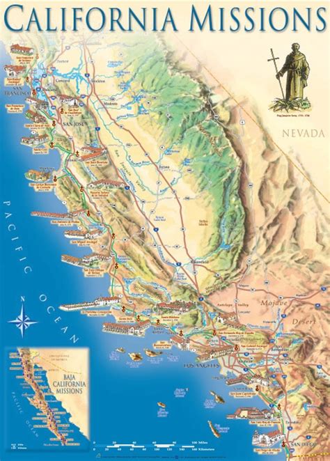 california missions map  east view press mapscomcom