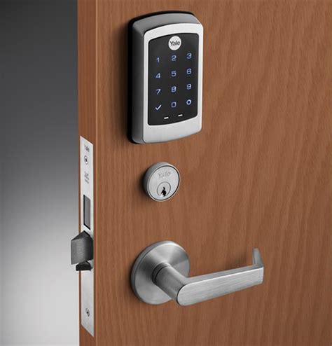 yale nextouch aurntm  nr  sectional mortise touchscreen keypad lock