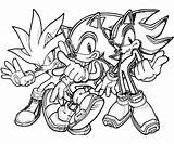 Sonic Hedgehog Silver Team Coloring Pages Generations sketch template