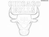 Chicago Bulls Coloring Nba Bull Logo Pages Drawing Getdrawings Logos Template sketch template