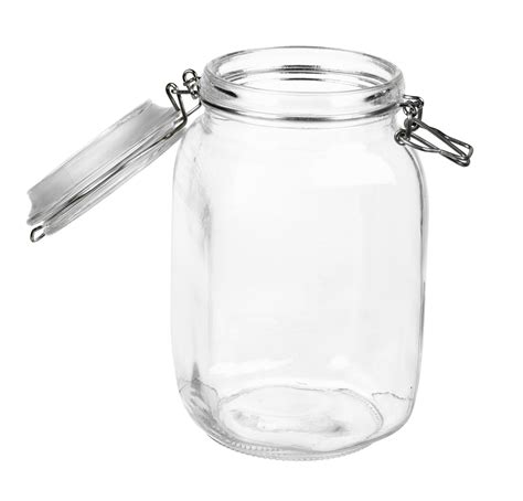 1 5l Airtight Glass Storage Jar Clamp Lid Seal Preserve