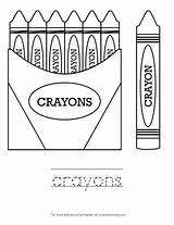 Crayons Crayola Crayon Crystalandcomp sketch template