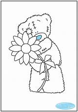 Teddy Tatty Pages Coloring Bear Colouring Flower Bears Colour Holding Cute Printable Printablecolouringpages Animal sketch template