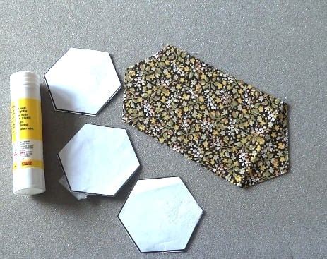 stretched  elongated hexagon template patchwork posse