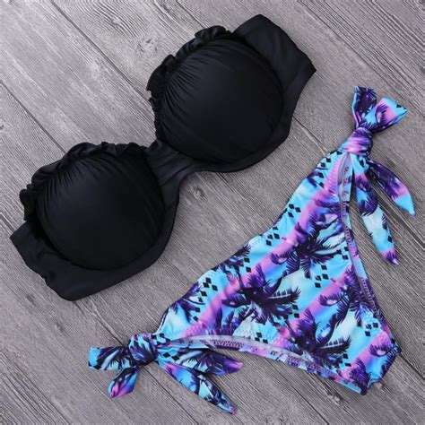 buy new 2018 shell bikini set swimsuits bikinis women