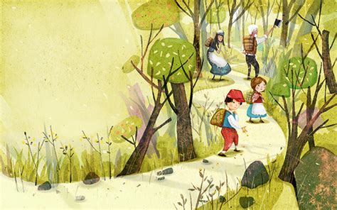 hansel gretel picture book on behance