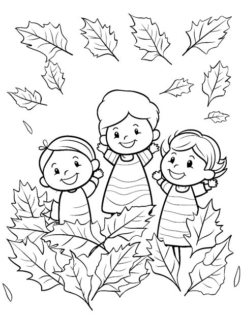 fall coloring pages   printable sheets