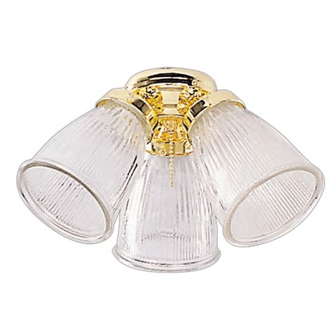 harbor breeze  light polished brass ceiling fan light kit  bell shade  lowescom