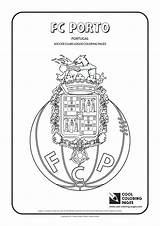 Porto Coloring Soccer Clubs Liverpool Manchester Futbol Futebol Clube Yellowimages sketch template