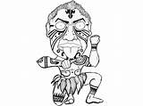 Haka Maori Warrior Fierce Dribbble sketch template