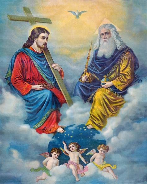 holy trinity sh catholic picture print etsy