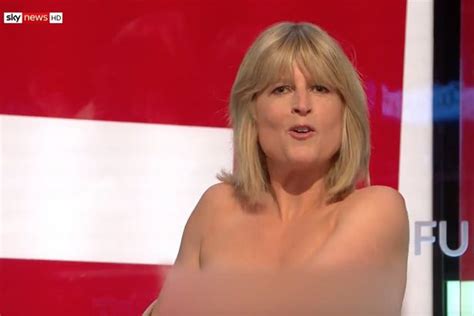 Rachel Johnson Exposes Breasts Live On Sky News To Aid Brexit