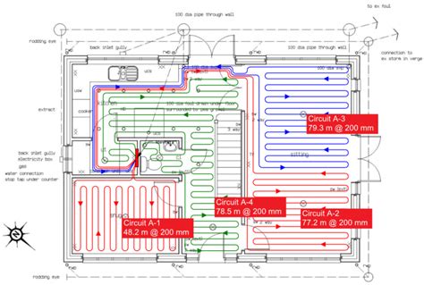 underfloor heating pipe layout underfloor heating systems  hydronic floor heat hydronic