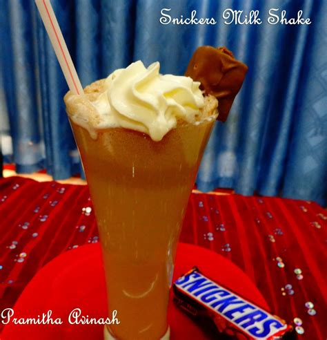 Pramitha Love Cooking Snickers Milk Shake