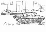 Tank Coloring Pages Tanks Colorkid Soviet Gif sketch template