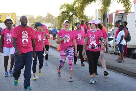 massive sea of pink for ‘walk for the cure 2017 barbados advocate