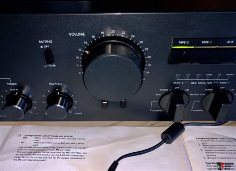 onkyo   integrated amp amplifier adjustments  phono input  original manual japan