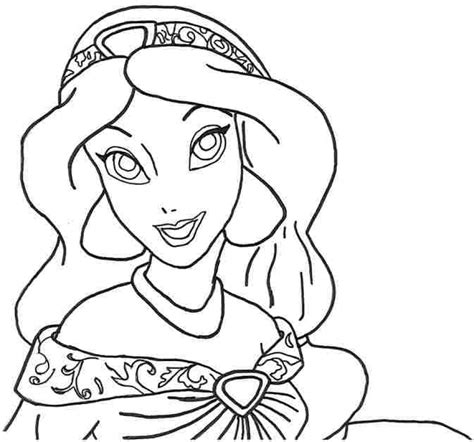 picture  jasmine coloring pages   children