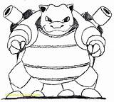 Blastoise Pokemon Coloring Pages Colouring Mega Printable Getcolorings Pag Color Template Pikachu sketch template