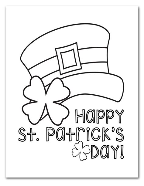 printable st patricks day coloring pages coloring pages