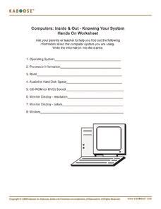 computers   knowing  system hands  worksheet