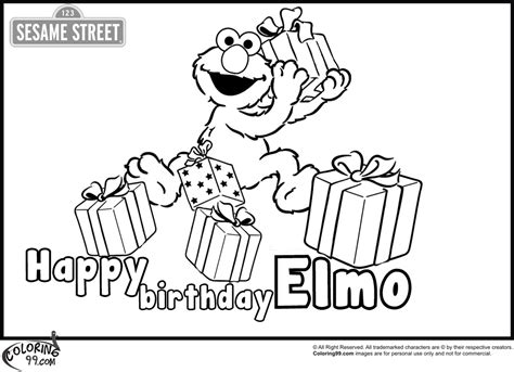 elmo coloring pages team colors
